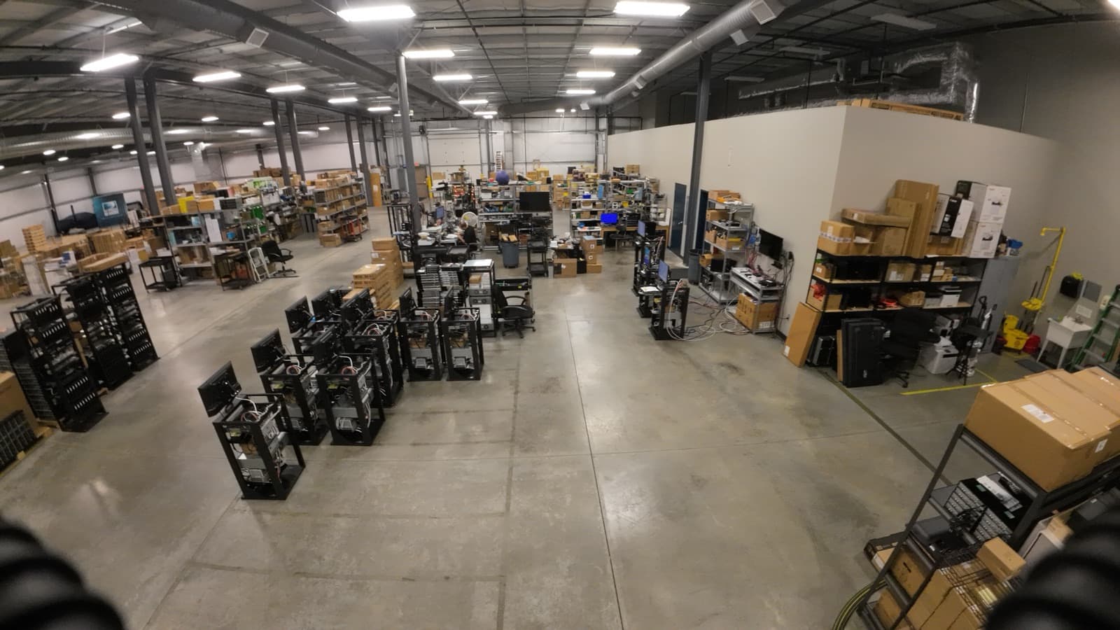 Our assembly floor — systems built and tested in-house